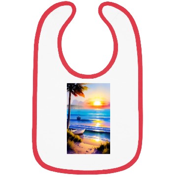 Discover A sunrise with a seaside view-2 Bibs
