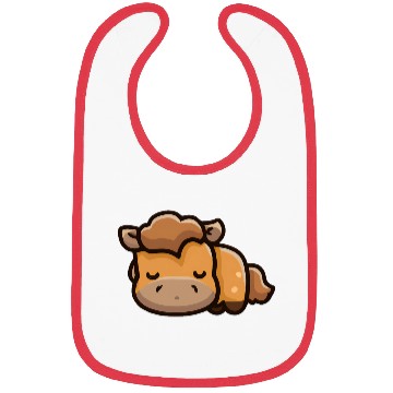 Discover Cute horse is sleeping Bibs
