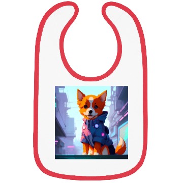 Discover Cute Cyberpunk Dog Bibs