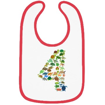 Discover 4th Birthday Sea Turtle Tortoise Theme 4 Year Old Bibs