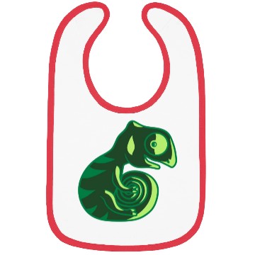 Discover chameleon lizard bunny sweet Bibs