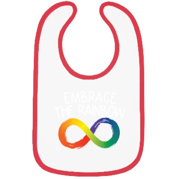 Discover Embrace The Rainbow Infinity Autism Neurodiversity Bibs