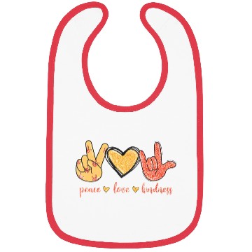 Discover Peace Love Kindness I Love You Sign Language Anti Bibs