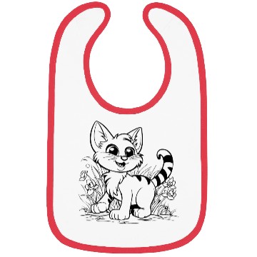 Discover Cat Kitten Feline Meow Bibs