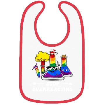 Discover Gay Pride Rainbow Flag Science Teacher Bibs