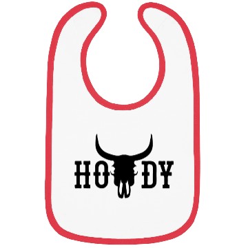 Discover Howdy Cow Skull Western Cowboy Cowgirl Rodeo Howdy Bibs