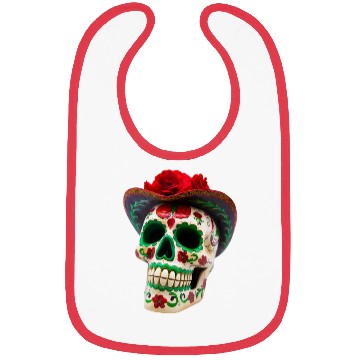 Discover Realistic Floral DOTD Skull Bibs