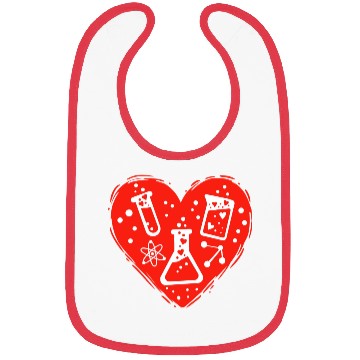 Discover Science Physics Heart Valentines Day Chemist Physi Bibs