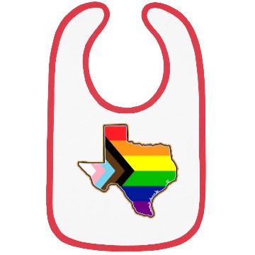 Discover Pride Equality Flag Texas Rainbow Bibs