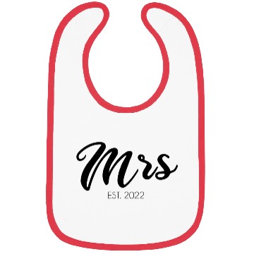 Discover Wedding Mrs Est 2022 Bridal Bride Bibs