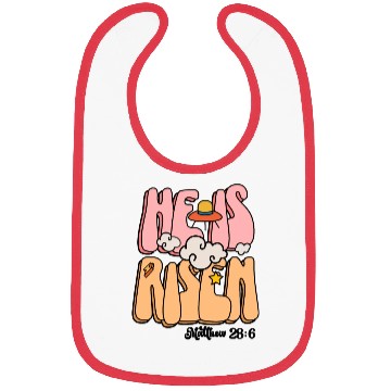 Discover He Is Risen Modern Christian Easter Bibs