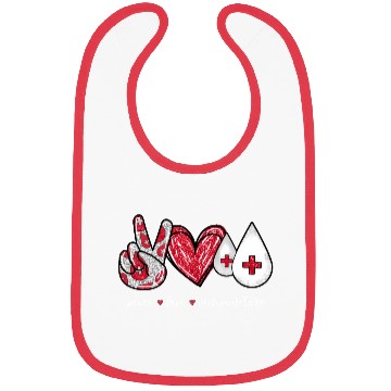 Discover Peace Love Venipuncture Phlebotomist Bibs