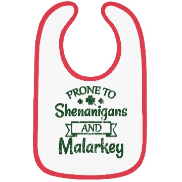 Discover St Patrick'S Day Prone To Shenanigans Malarkey Bibs