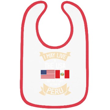 Discover Peru American Flag Usa Peruvian Roots Bibs