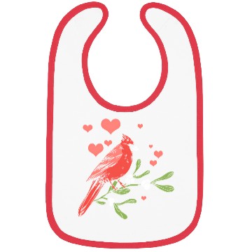 Discover Bird Bird Watching Bird Watcher Birder Heart Cardi Bibs