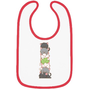 Discover Agender Pride Kawaii Cats Lgbtq Anime Bibs