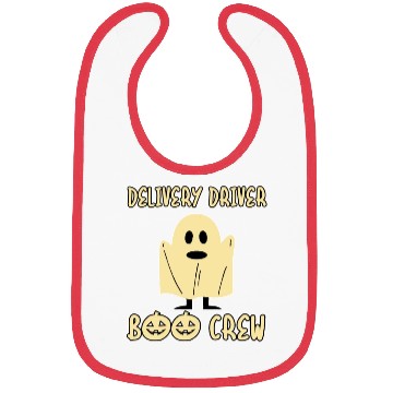 Discover Delivery Driver Boo Crew Spooky Halloween Party Bibs