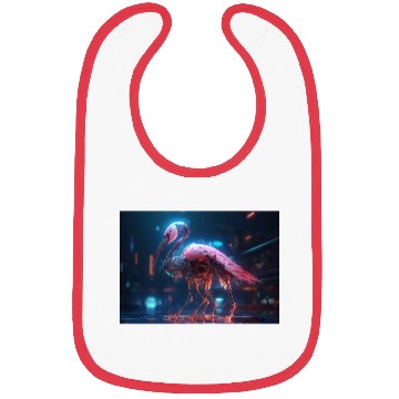 Discover Neon Flamingo Bibs