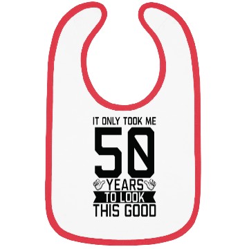 Discover 50th Birthday Bibs
