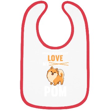 Discover I Love My Husband Pomeranian Bibs