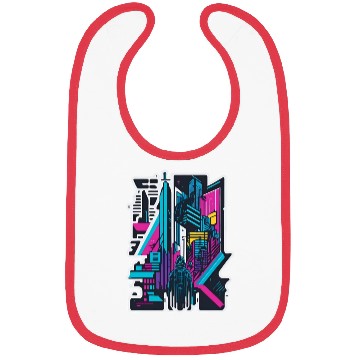 Discover Cyberpunk Cityspace Bibs