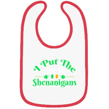 Discover I Put The She In Shenanigans Saint Patricks Bibs