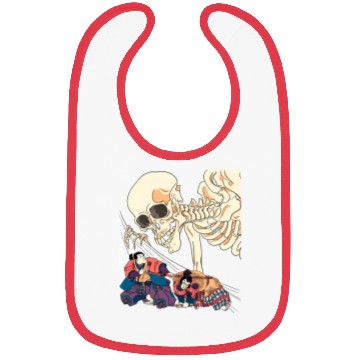 Discover Kuniyoshi Samurai Killing Skeleton Spectre Ukiyo-E Bibs