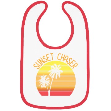Discover Sunset Chaser Beach Vacation Palm Tree Sand And Su Bibs