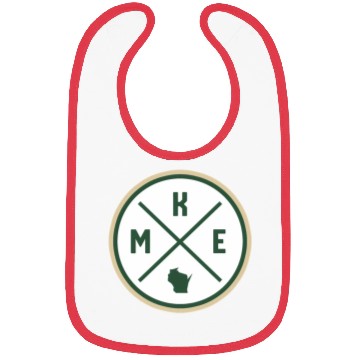 Discover Milwaukee Circle Patch Green Bibs