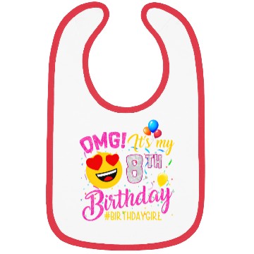 Discover Omg It'S My 8Th 8 Bibs