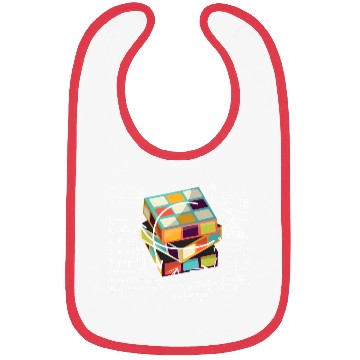 Discover Competitive Puzzle Cube Math ed Cubing 80'S Toy Bibs