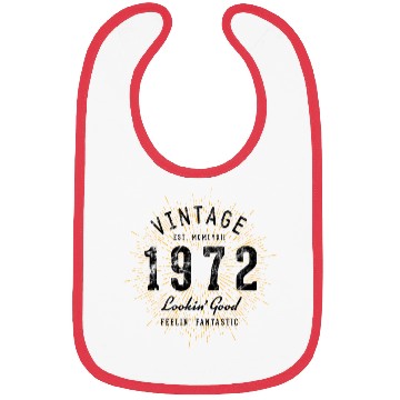 Discover 50Th Born In 1972 Bibs