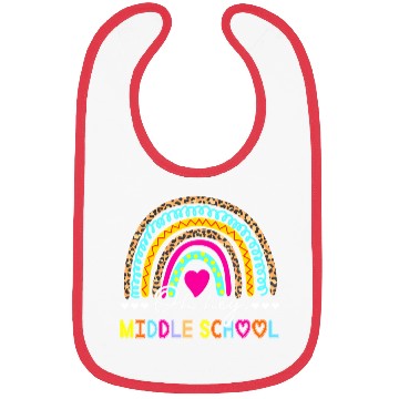 Discover Team Middle School Squad Back To School Rainbow Te Bibs
