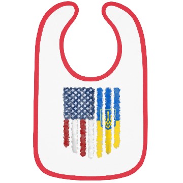 Discover Ukrainian American Flag Ukraine Usa America Roots Bibs