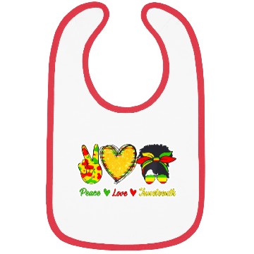 Discover Peace Love Junenth Black Pride Freedom Independenc Bibs