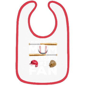 Discover Baseball Mom His Number 1 Fan Bibs
