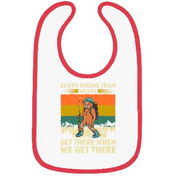 Discover Sloth Hiking Team Wanderlust funny Mountaineer Bibs