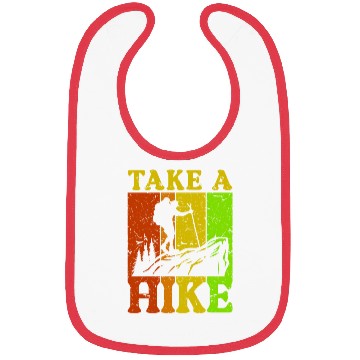 Discover Take a Hike Wanderlust Hiker Hiking Mountains Bibs