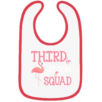 Discover Third Grade Squad Flamingo Back To School Funny Bibs