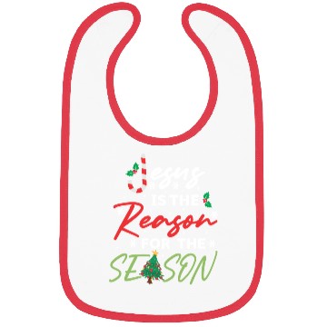 Discover Jesus Is The Reason For The Season Candy Cane Bibs