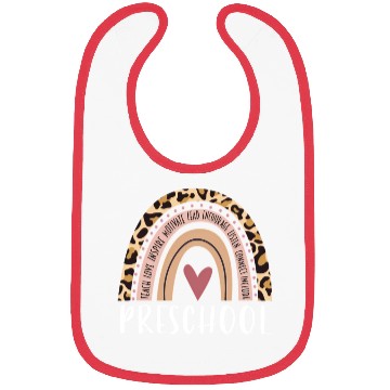 Discover Leopard Rainbow Preschool Teacher Prek Back To Sch Bibs