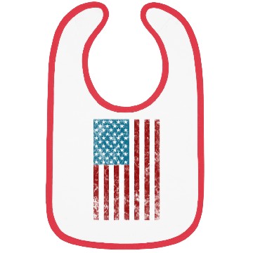 Discover July 4Th Distressed Patriotic American Flag Bibs