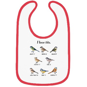 Discover I Love Tits Birdwatching Bird Lover Bibs