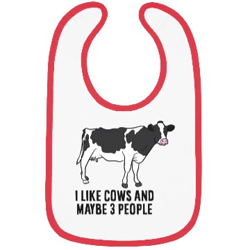 Discover Cow Farmer I Like Cows And Maybe 3 People Cattle C Bibs
