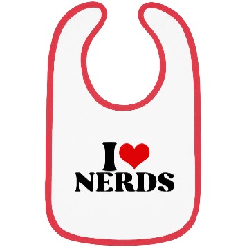 Discover i love nerds Bibs