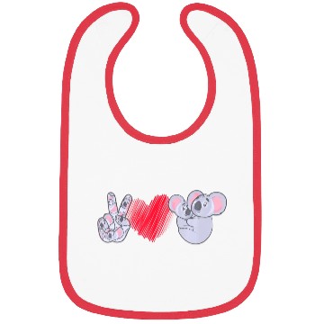 Discover Peace Love Koala Koala Lover Bibs