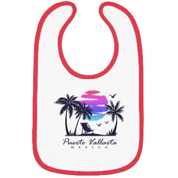 Discover Puerto Vallarta Mexico Beach Vacation Sunset Bibs