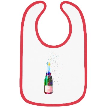 Discover Champagne Bottle Sparks Bibs