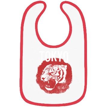 Discover Tokyo Tiger Head Distressed Bibs