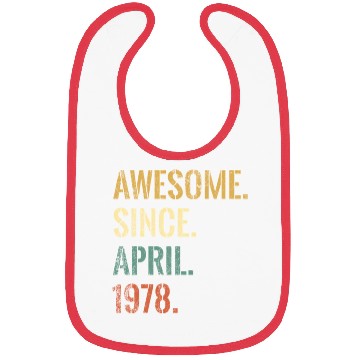 Discover 44Th 44 Awesome Since April 1978 Bibs
